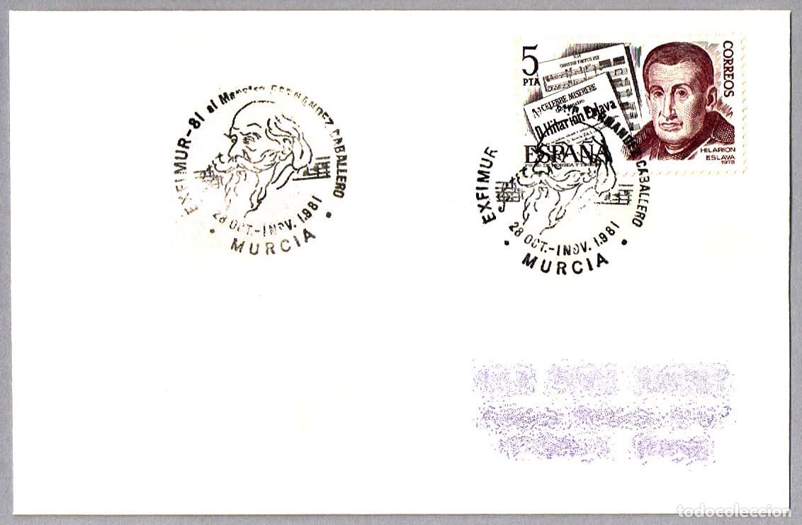 Timbres: Matasellos EXFIMUR-81 - MAESTRO FERNANDEZ CABALLERO. Murcia 1981