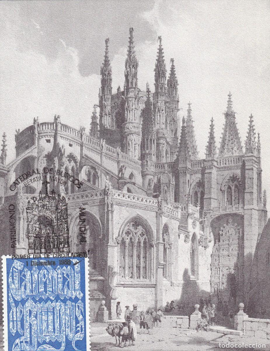 Stamps: 1988 MATASELLOS SPD CATEDRAL DE BURGOS - PATRIMONIO CULTURAL HUMANIDAD EN M&Aacute;XIMA