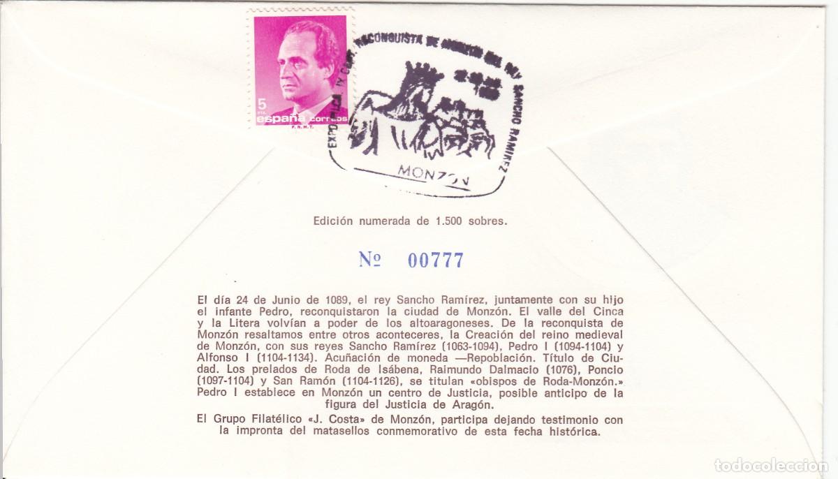 Sellos: MATASELLOS IX CENTENARIO DE LA RECONQUISTA DE MONZ&Oacute;N - 1987 - Foto 2