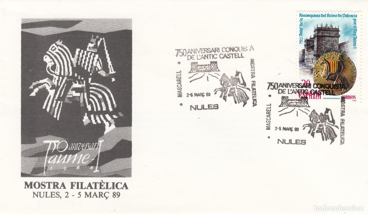 Sellos: MATASELLOS 750 ANIVERSARI CONQUISTA ANTIC CASTELL - NULES - 1989