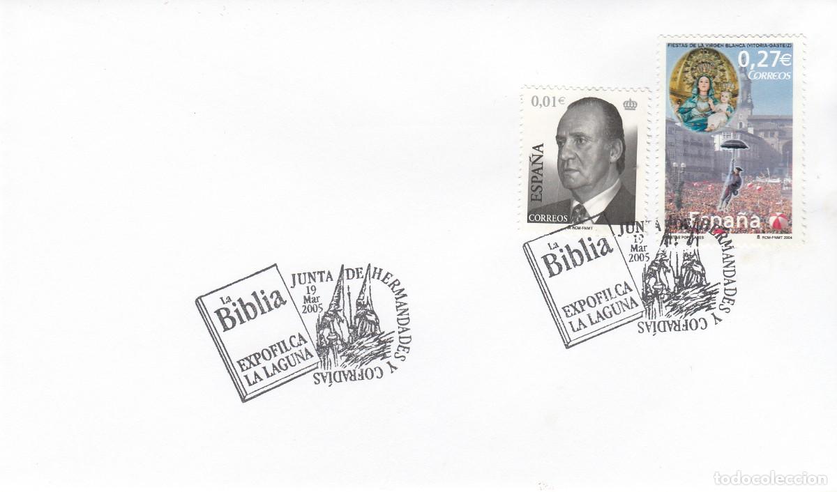 Sellos: MATASELLOS SEMANA SANTA - LA BIBLIA- JUNTA DE HERMANDADES Y COFRAD&Iacute;AS - LA LAGUNA - 2005