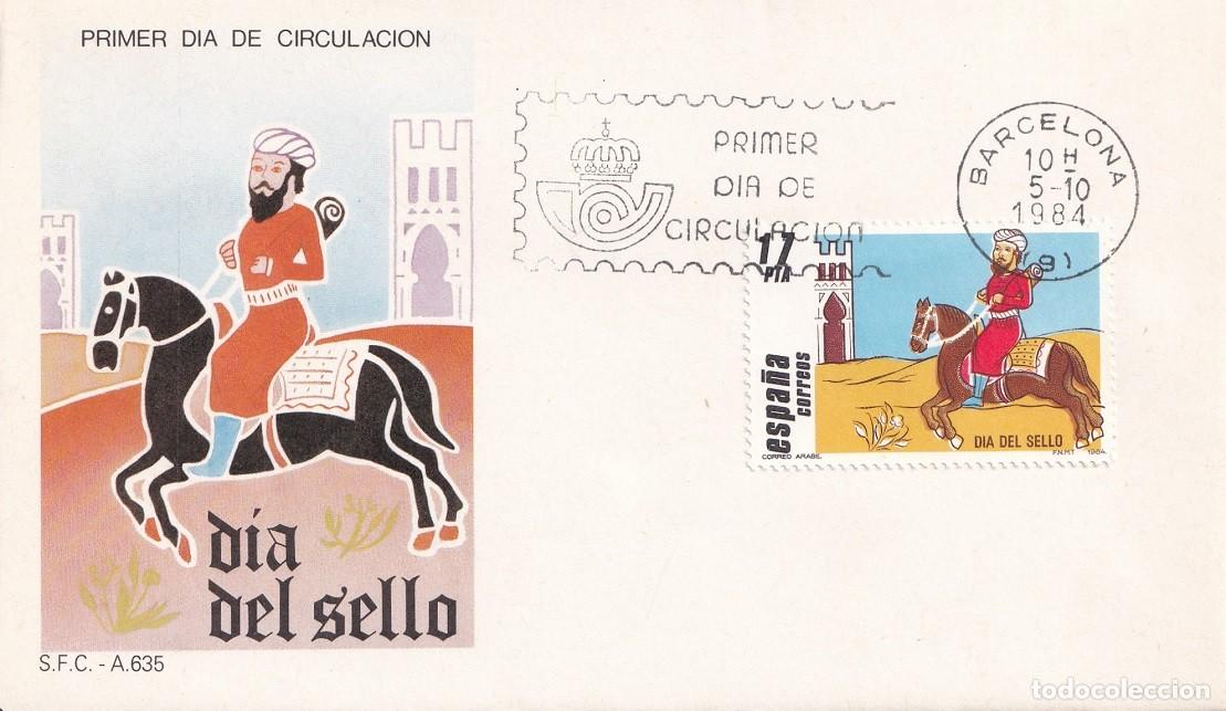 Sellos: SPD Barcelona 1984 - Correo &aacute;rabe - D&iacute;a del sello Exposici&oacute;n Filat&eacute;lica Nacional Exfilna&acute;84 Murcia