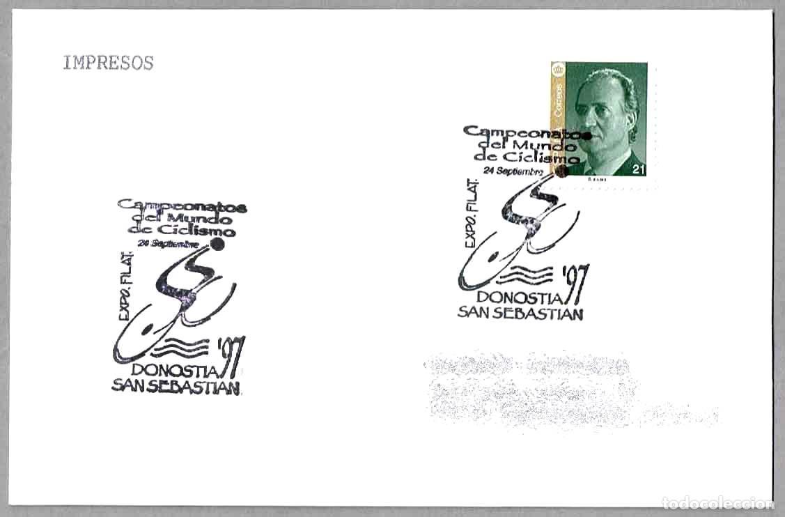 Sellos: Matasellos CAMPEONATOS DEL MUNDO DE CICLISMO - DONOSTIA'97. San Sebastian 1997