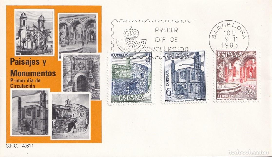 Sellos: SPD Barcelona 1983 Paisajes y Monumentos - Conjunto monumental de Llivia - Santa Mar&iacute;a del Mar -
