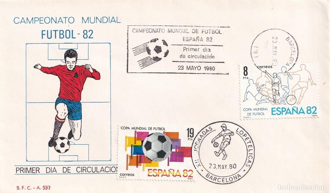 Sellos: SPD Barcelona 1982 Espa&ntilde;a'82 - Campeonato Mundial de F&uacute;tbol Espa&ntilde;a 82 - XII Jornadas lopet&eacute;licas
