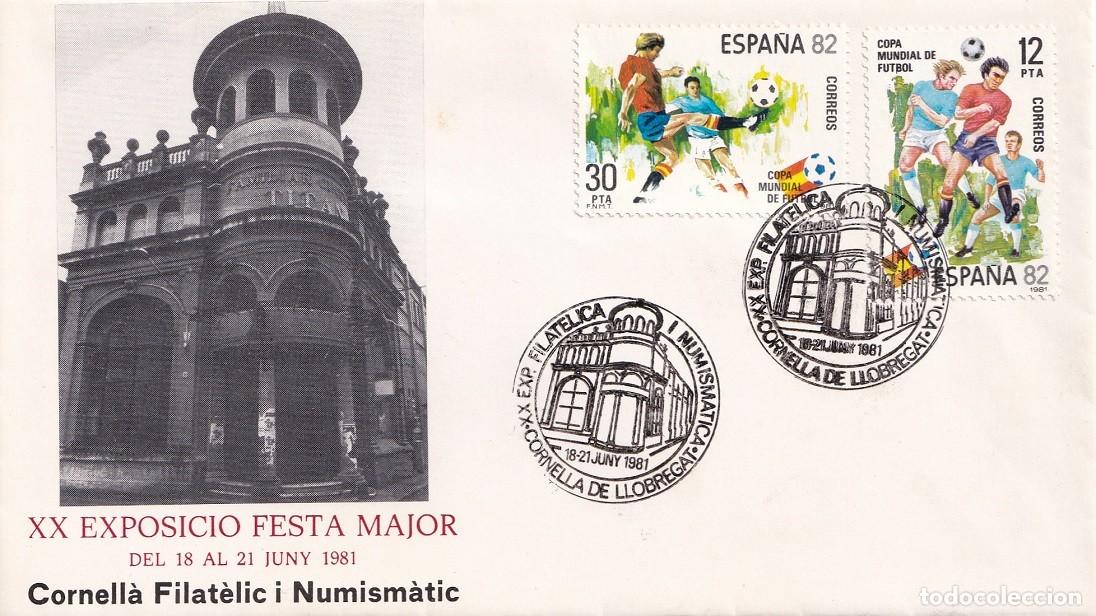 Sellos: Sobre Cornell&agrave; de Llobregat 1981 - XX Exposici&oacute; Festa Major - Cornell&agrave; Filat&egrave;lic i Numism&agrave;tic