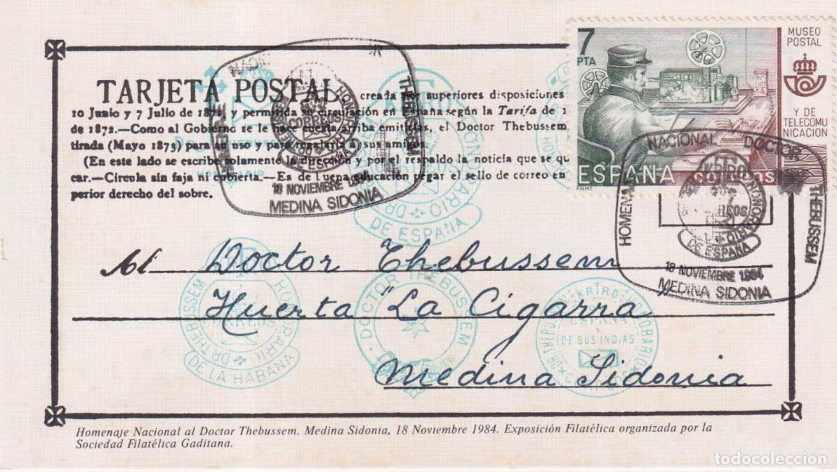 Sellos: HOMENAJE NACIONAL DOCTOR THEBUSSEM - MEDINA SIDONIA 1984