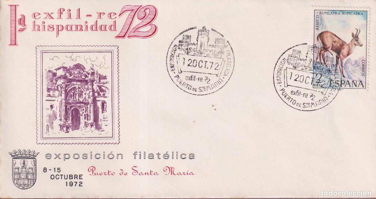 Sellos: PUERTO DE SANTA MARIA 1972 - EXPOSICION FILATELICA - 1&ordf; EXFIL-RE HISPANIDAD 72