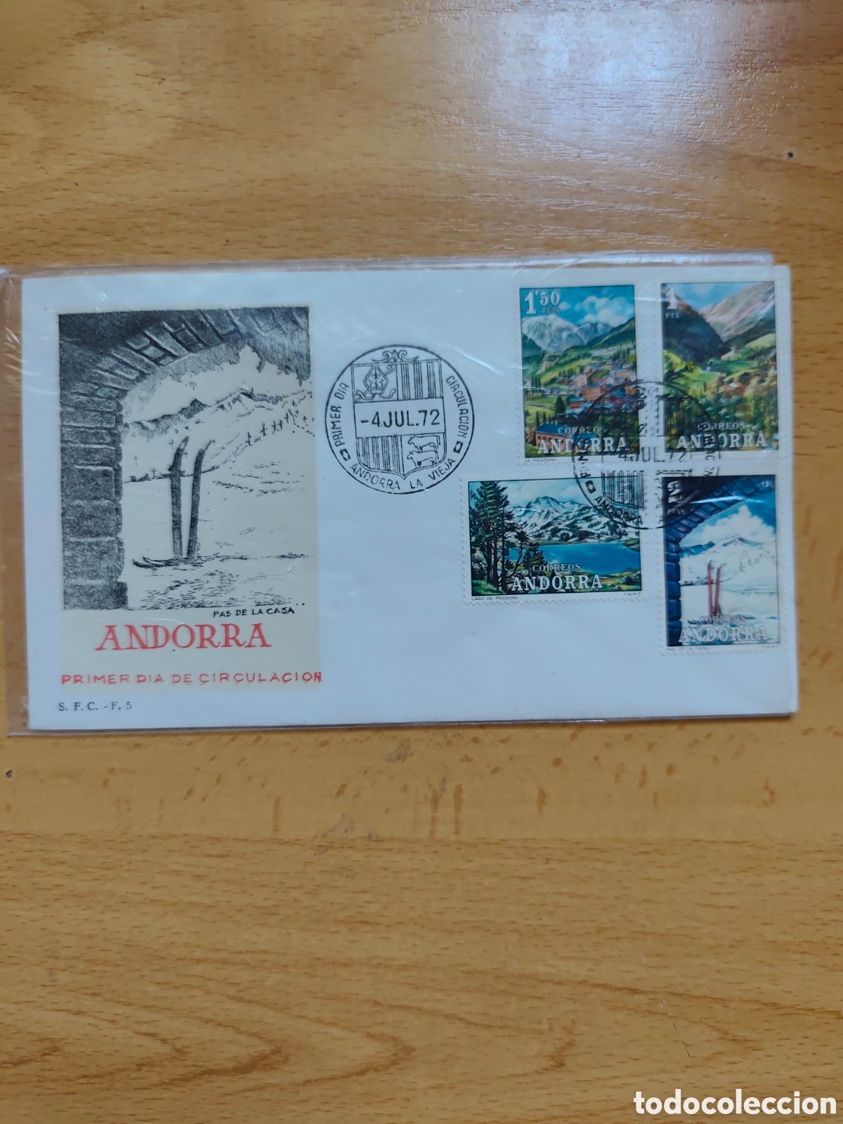 Sellos: Andorra - Espa&ntilde;ola - 1972 - Correo - N&ordm; 00073/76 - PD - Paisajes