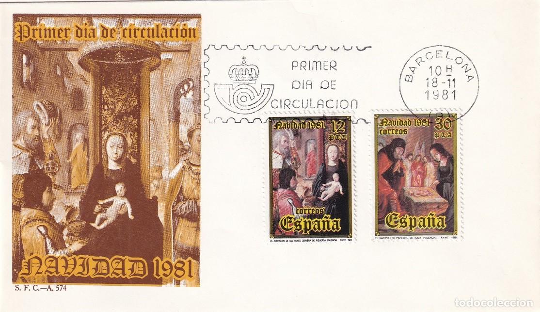 Sellos: SPD Barcelona 1981 - Navidad - Adoraci&oacute;n de Cervera de Pisuerga y Nacimiento de Paredes de Nava