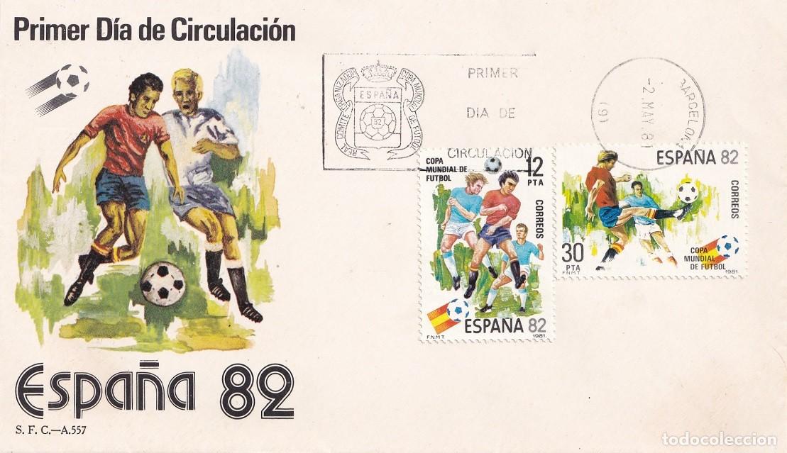Sellos: SPD Barcelona 1981 - Espa&ntilde;a 82 - Juego de cabeza - Control con el pie - Campeonato mundial de f&uacute;tbol