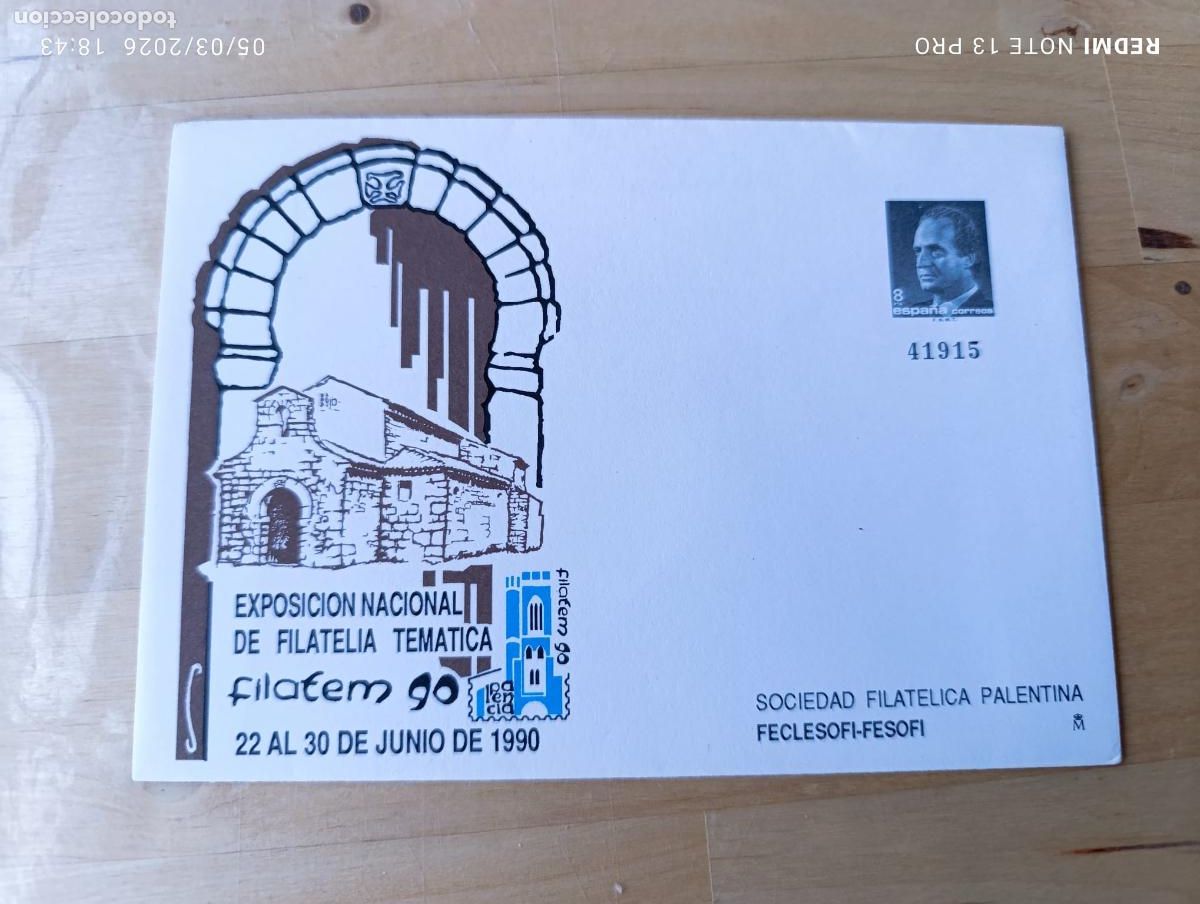 Sellos: SOBRE.EXPOSICION FILATELICA.PALENCIA.90.
