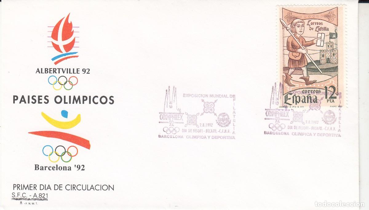 Sellos: BARCELONA - 92 MATASELLOS OLIMPHILEX - 1992