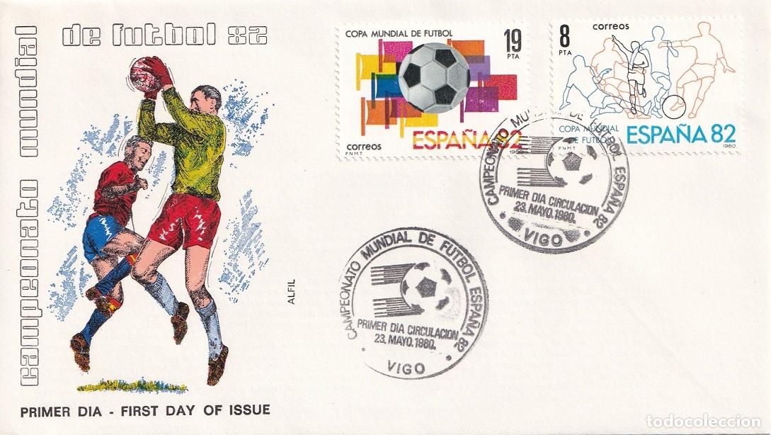 Sellos: SPD Vigo 1982 en Alfil / Campeonato Mundial de F&uacute;tbol 82 - 1980: Copa Mundial de F&uacute;tbol - FDC