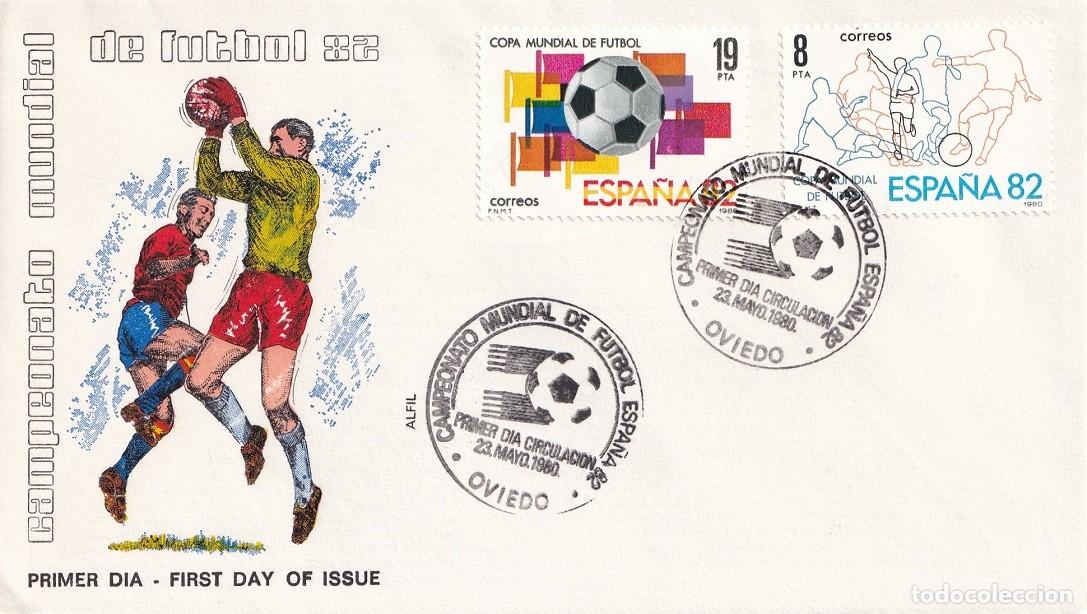 Sellos: SPD Oviedo 1982 en Alfil / Campeonato Mundial de F&uacute;tbol 82 - 1980: Copa Mundial de F&uacute;tbol - FDC