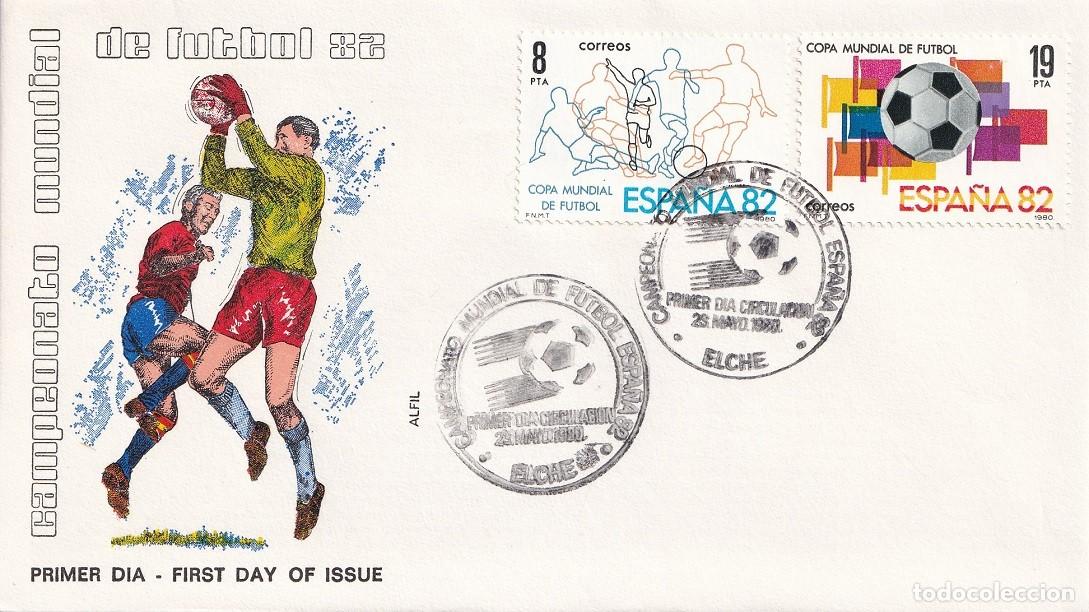 Sellos: SPD Elche 1982 en Alfil / Campeonato Mundial de F&uacute;tbol 82 - 1980: Copa Mundial de F&uacute;tbol - FDC