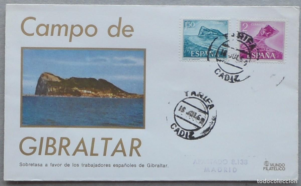 Sellos: 1969-ESPA&Ntilde;A-SOBRES PRIMER DIA-VER FOTO-N&ordm;1933/4-PRO TRABAJADORES ESPA&Ntilde;OLES DE GIBRALTAR