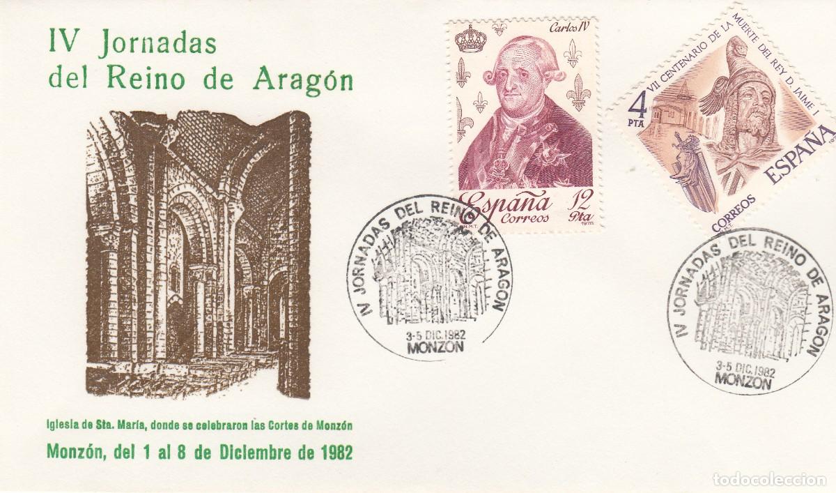 Sellos: MATASELLOS IV JORNADAS DEL REINO DE ARAG&Oacute;N - MONZ&Oacute;N - 1982