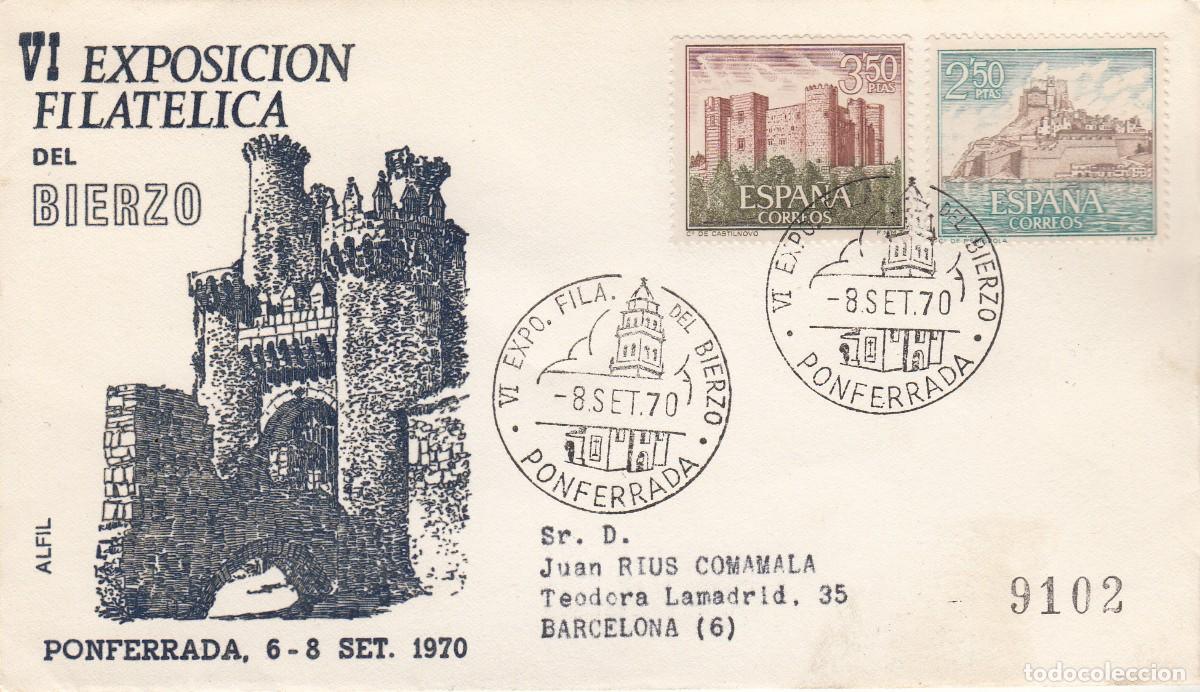 Sellos: MATASELLOS EXPOSICI&Oacute;N FILAT&Eacute;LICA DEL BIERZO - PONFERRADA - 1970