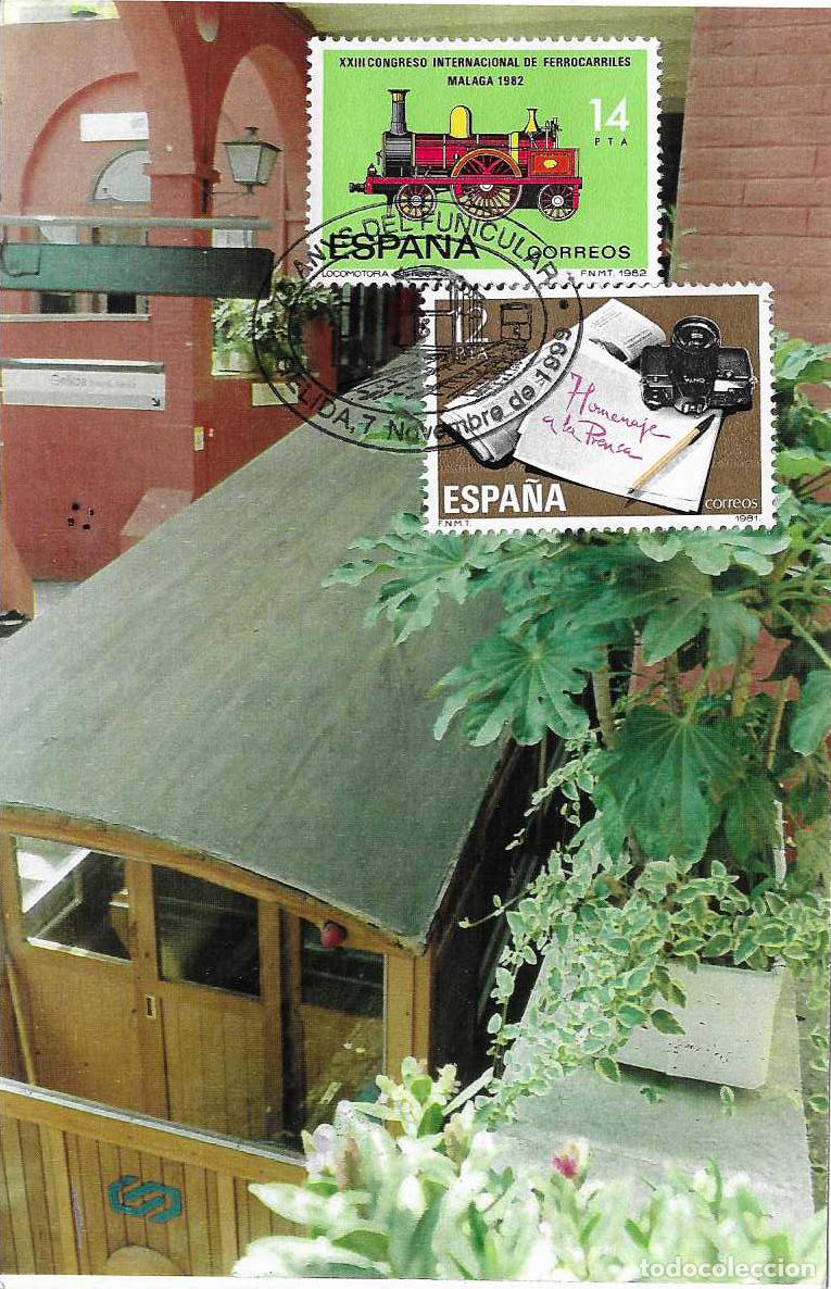 Sellos: TRENES FERROCARRIL FUNICULAR 75 ANYS, GELIDA (BARCELONA) 1999. MATASELLOS EN TARJETA MOD 2 RARO ASI