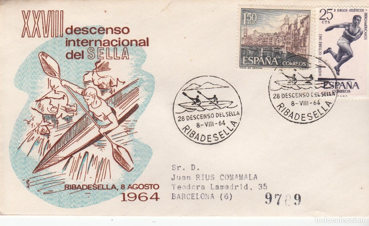 Sellos: MATASELLOS DESCENSO INTERNACIONAL DEL SELLA - RIBADESELLA - 1964