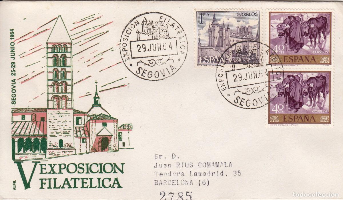 Sellos: MATASELLOS EXPOSICI&Oacute;N FILAT&Eacute;LICA - SEGOVIA - 1964