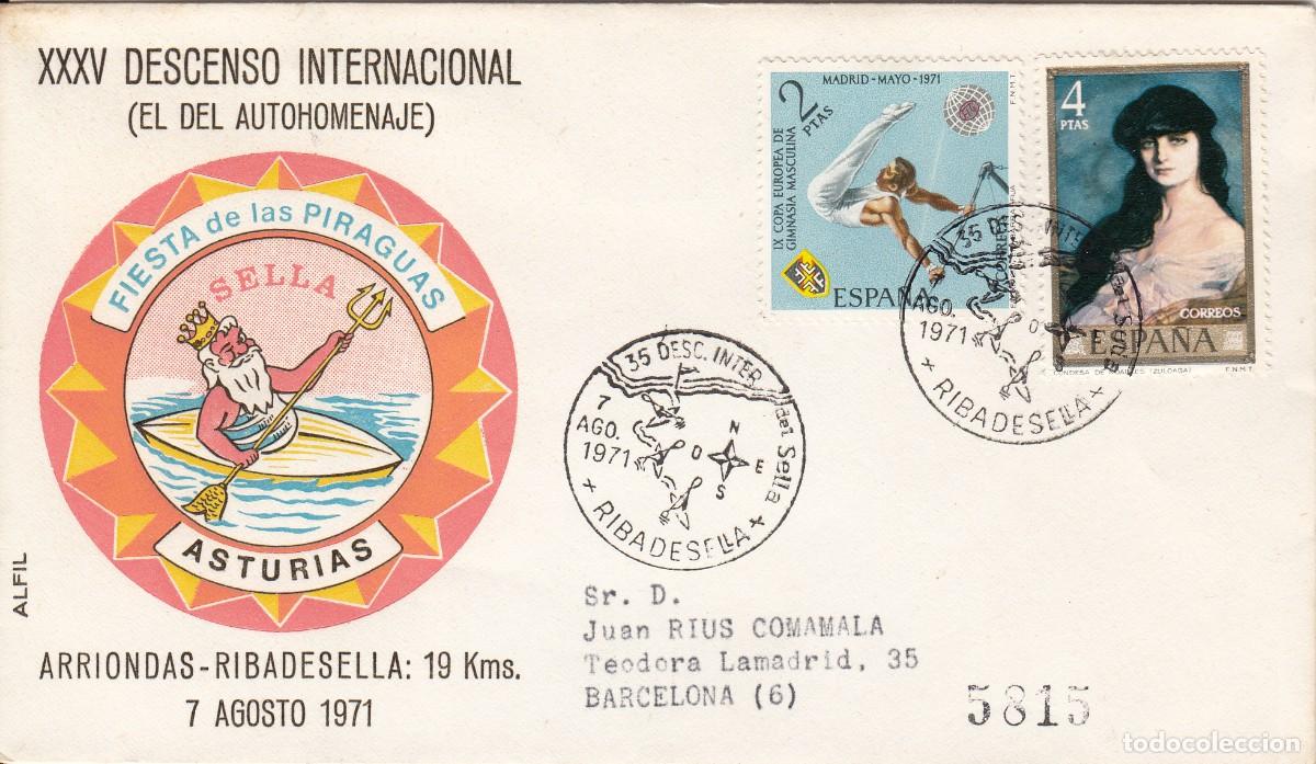 Sellos: MATASELLOS DESCENSO INTERNACIONAL DEL SELLA - RIBADESELLA -1971