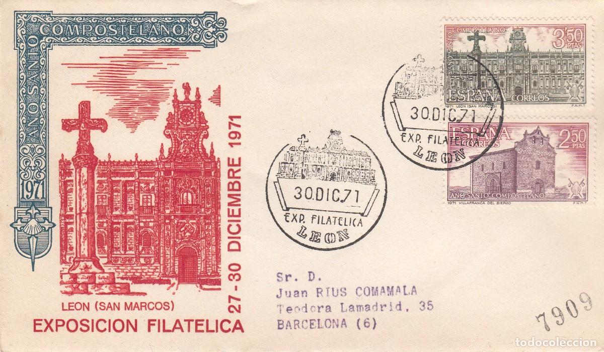 Sellos: MATASELLOS EXPOSICI&Oacute;N FILAT&Eacute;LICA - LE&Oacute;N - 1971