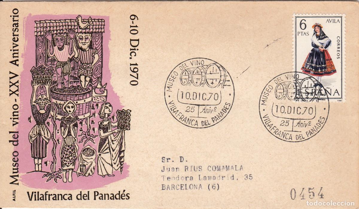 Sellos: MATASELLOS MUSEO DEL VINO - VILAFRANCA DEL PENED&Eacute;S - 1970