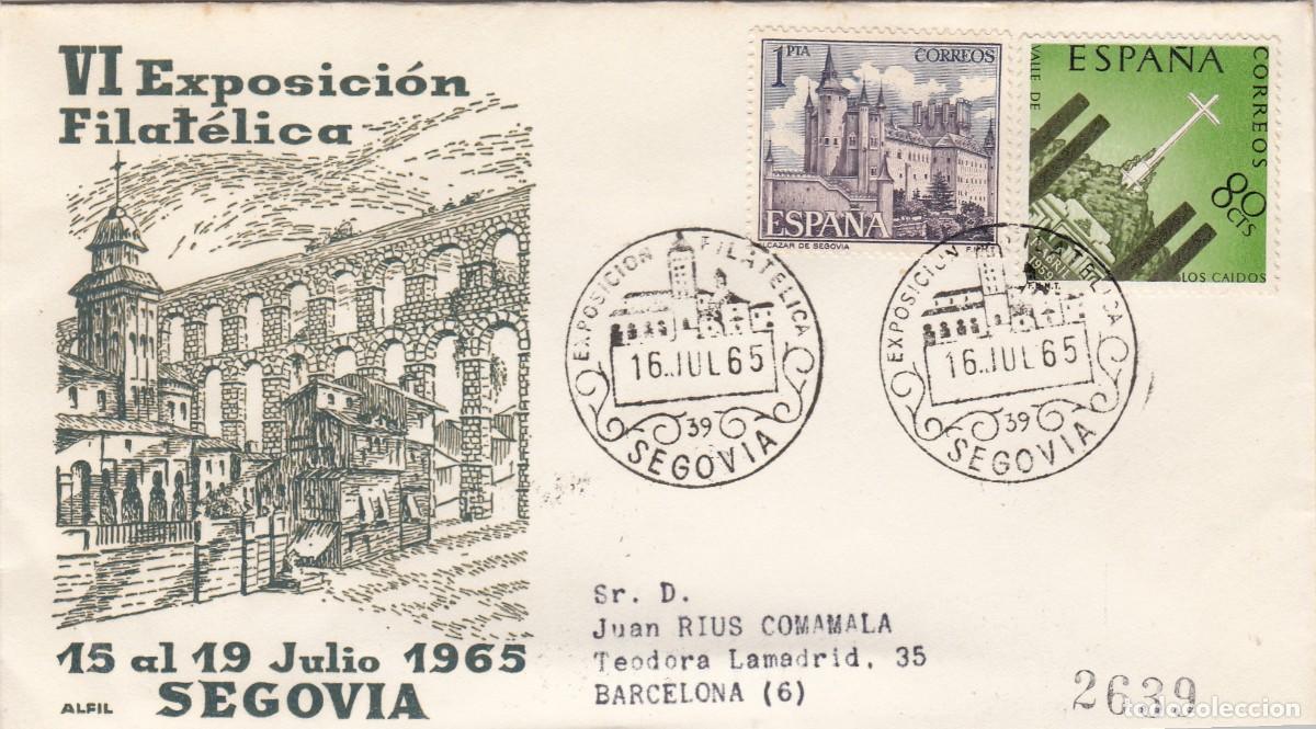 Sellos: MATASELLOS EXPOSICI&Oacute;N FILAT&Eacute;LICA SEGOVIA - 1965