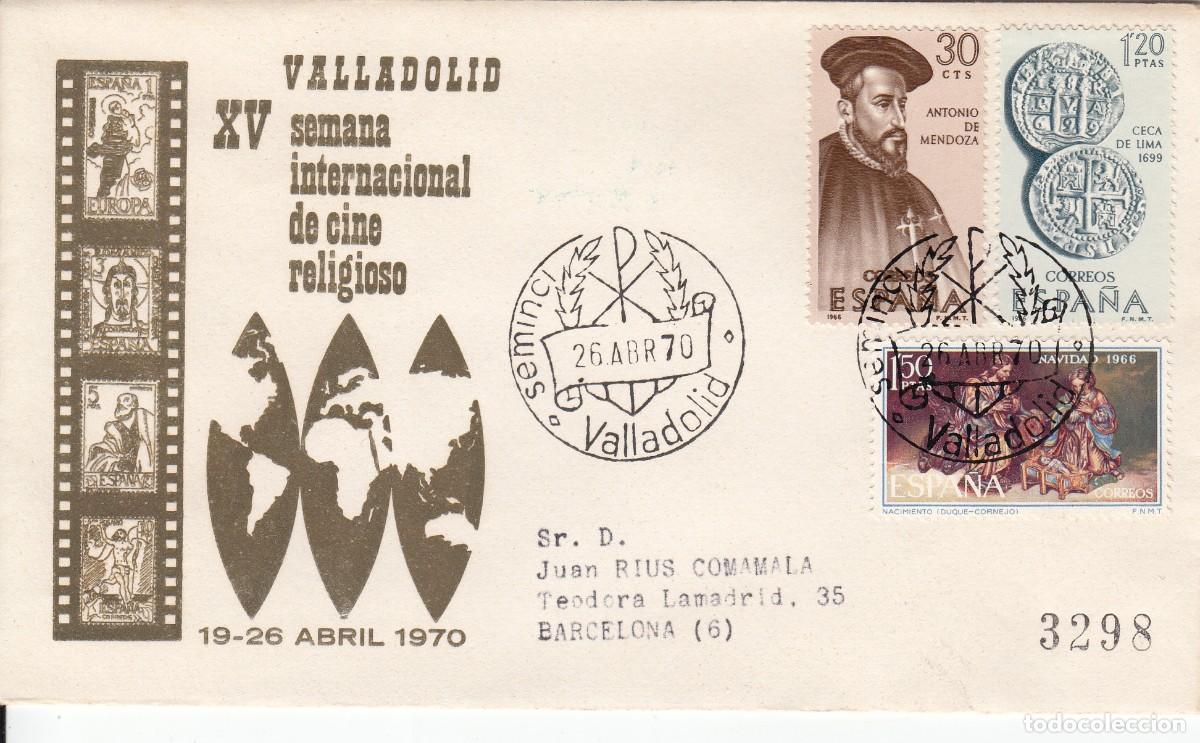 Sellos: MATASELLOS SEMANA INTERNACIONAL DE CINE RELIGIOSO - SEMINCI - VALLADOLID - 1970