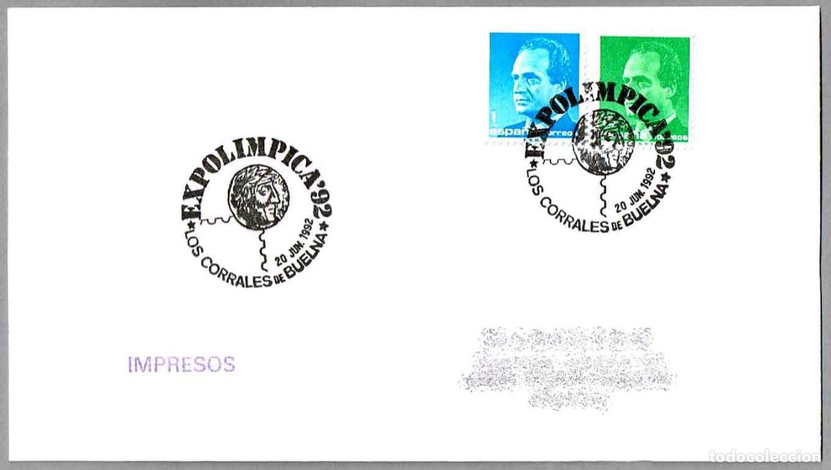 Sellos: Matasellos EXPOLIMPICA'92. Los Corrales de Buelna, Cantabria, 1992