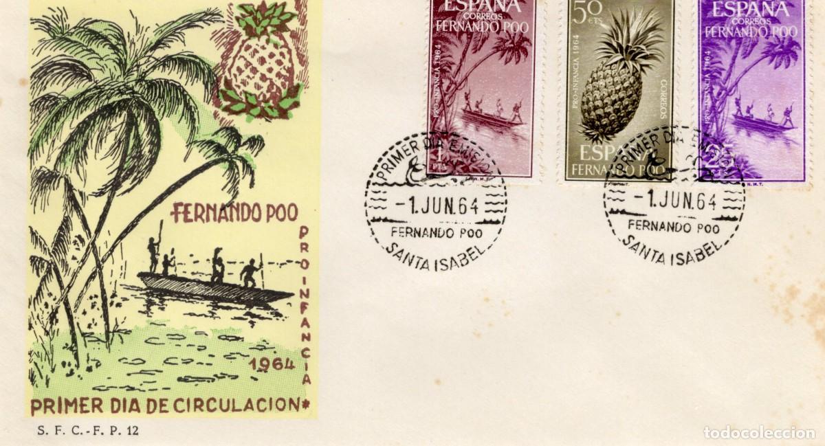 Selos: SC12 Sobre del primer d&iacute;a no circulado FERNANDO POO a&ntilde;o 1964 v.c. 2.25 &euro;