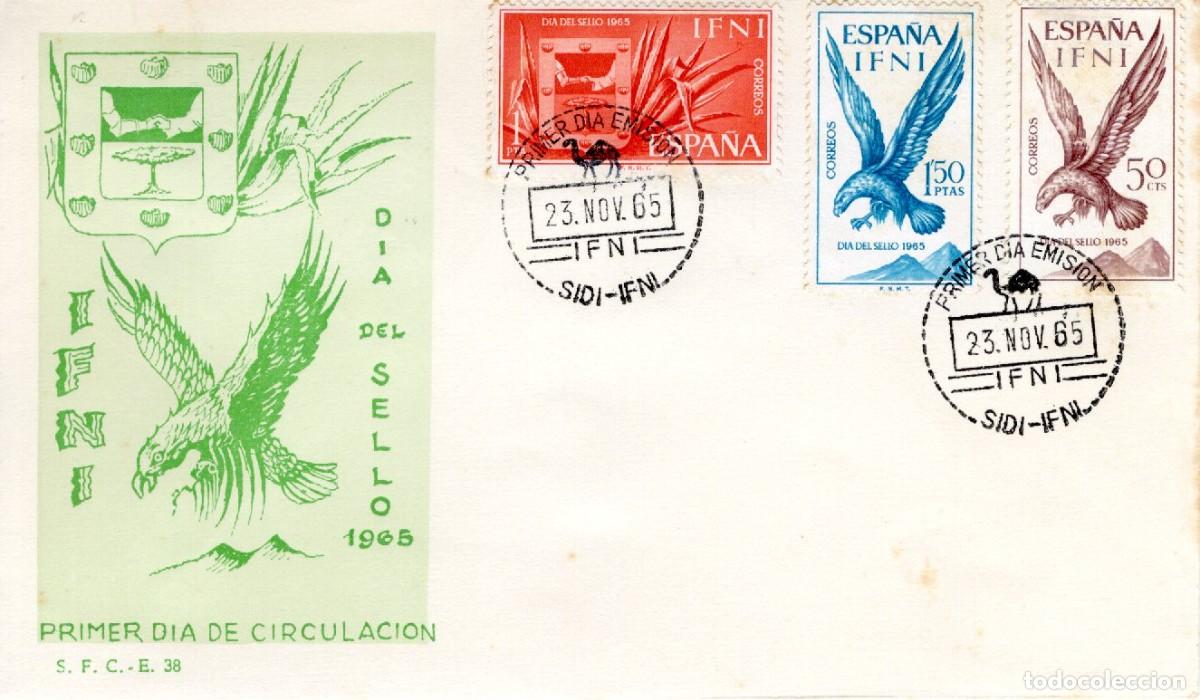 Sellos: SC92 Sobre del primer d&iacute;a no circulado IFNI a&ntilde;o 1965 v.c. 2.25 &euro;