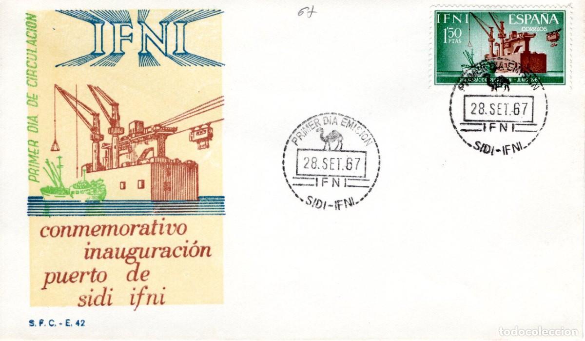 Sellos: SC95 Sobre del primer d&iacute;a no circulado IFNI a&ntilde;o 1967 v.c. 0.75 &euro;