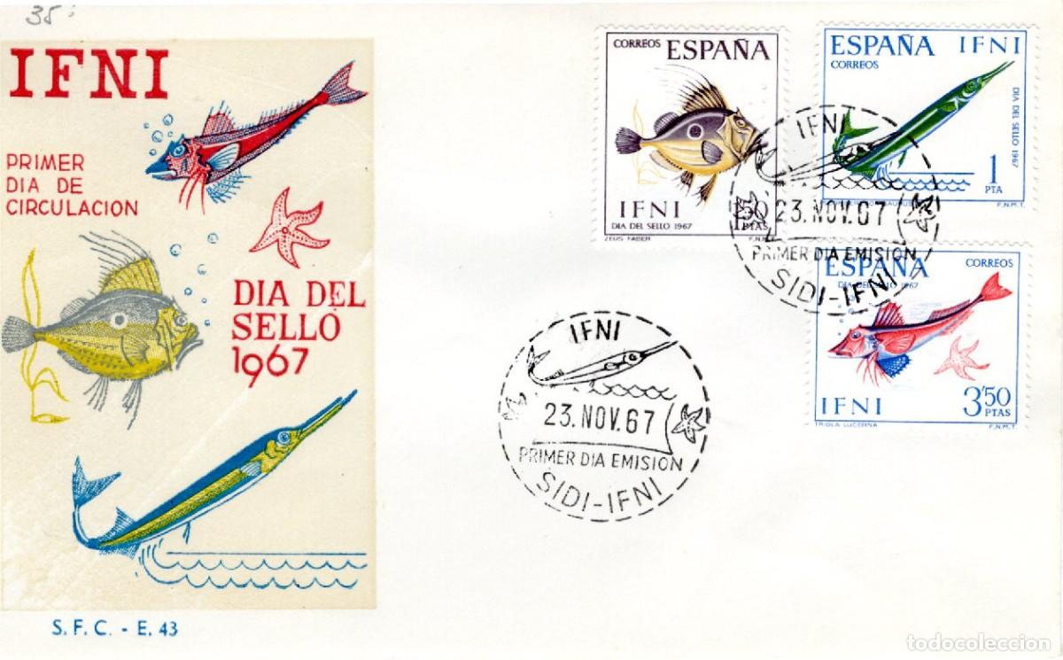 Stamps: SC96 Sobre del primer d&iacute;a no circulado IFNI a&ntilde;o 1967 v.c. 2.50 &euro;