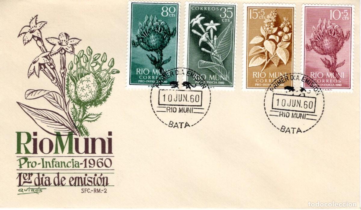 Sellos: SC116 Sobre del primer d&iacute;a no circulado RIO MUNI a&ntilde;o 1960 v.c. 2.75 &euro;
