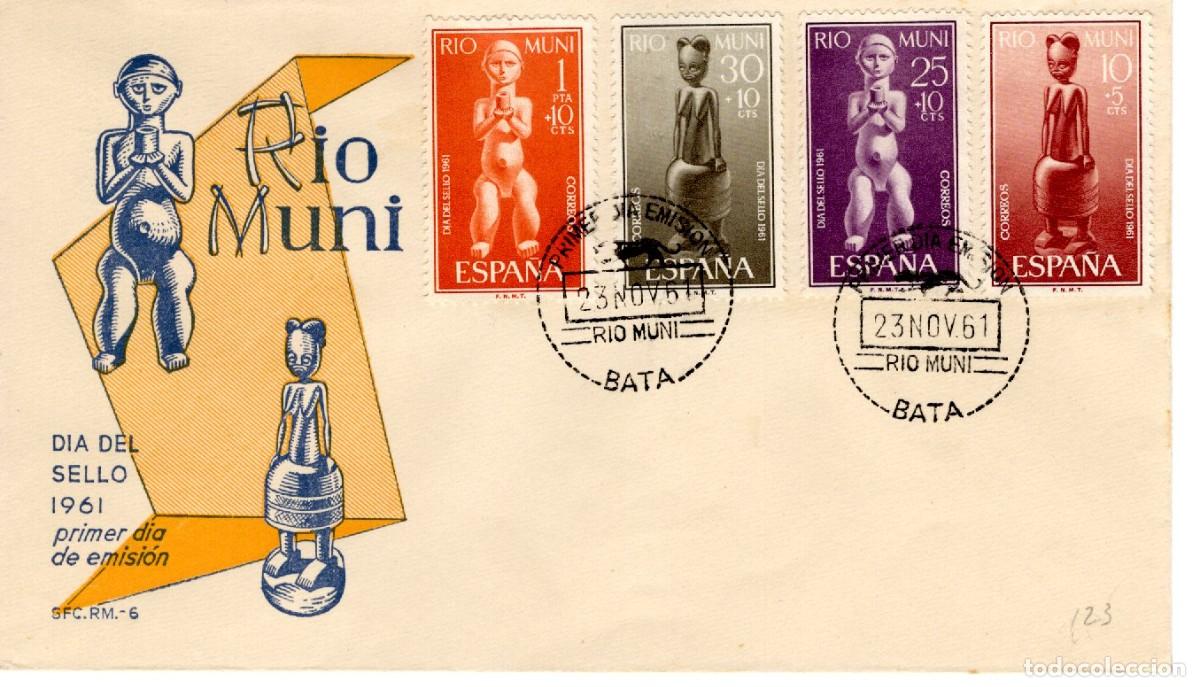 Sellos: SC118 Sobre del primer d&iacute;a no circulado RIO MUNI a&ntilde;o 1961 v.c. 2.75 &euro;
