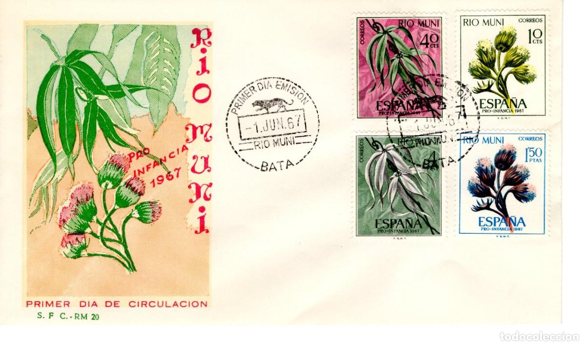 Briefmarken: SC135 Sobre del primer d&iacute;a no circulado RIO MUNI a&ntilde;o 1967 v.c. 2.75 &euro;