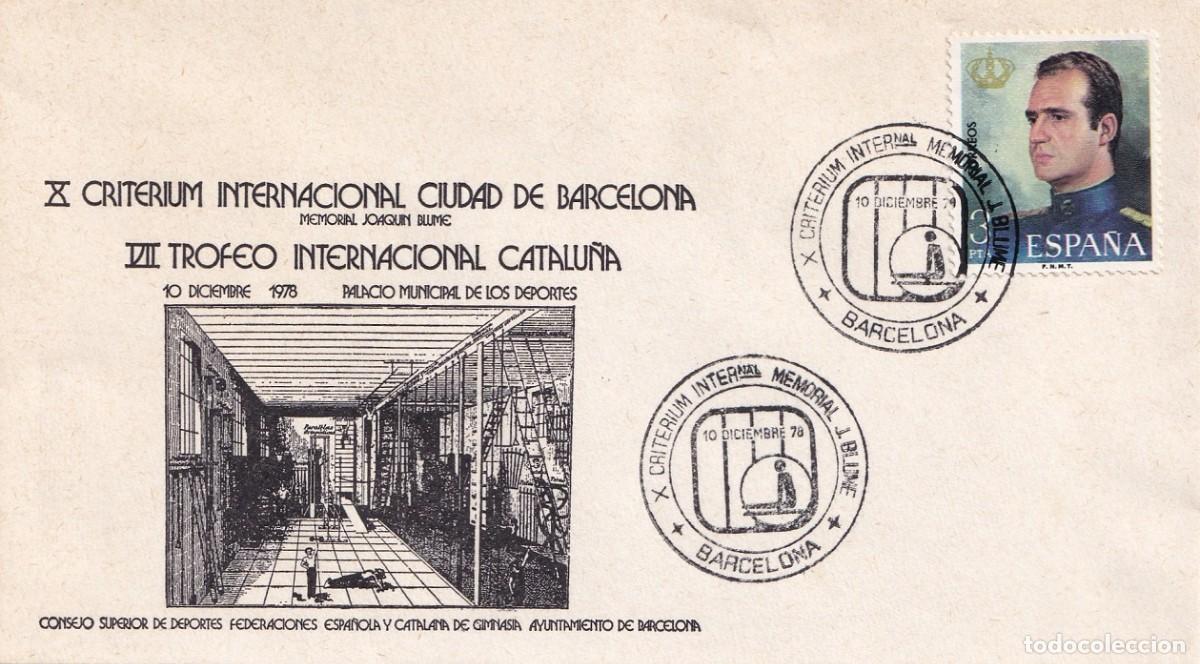 Sellos: Sobre Barcelona 1978 - X Criterium Internacional Ciudad de Barcelona Memorail Joaqu&iacute;n Blume - VII T
