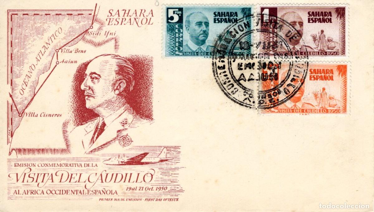 Briefmarken: SC143 Sobre del primer d&iacute;a no circulado SAHARA a&ntilde;o 1951 v.c. 42 &euro;