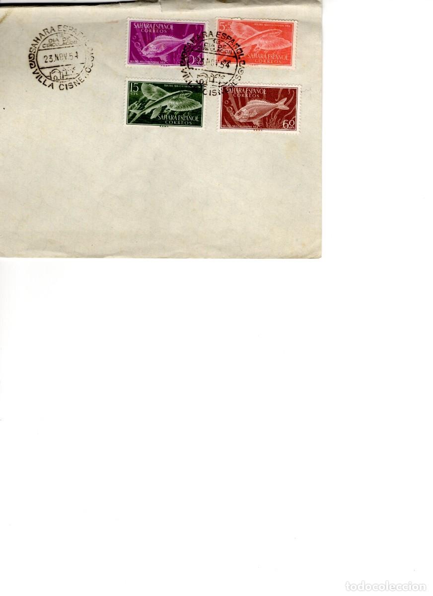 Selos: SC164 Sobre del primer d&iacute;a no circulado SAHARA a&ntilde;o 1954 v.c. 6 &euro;