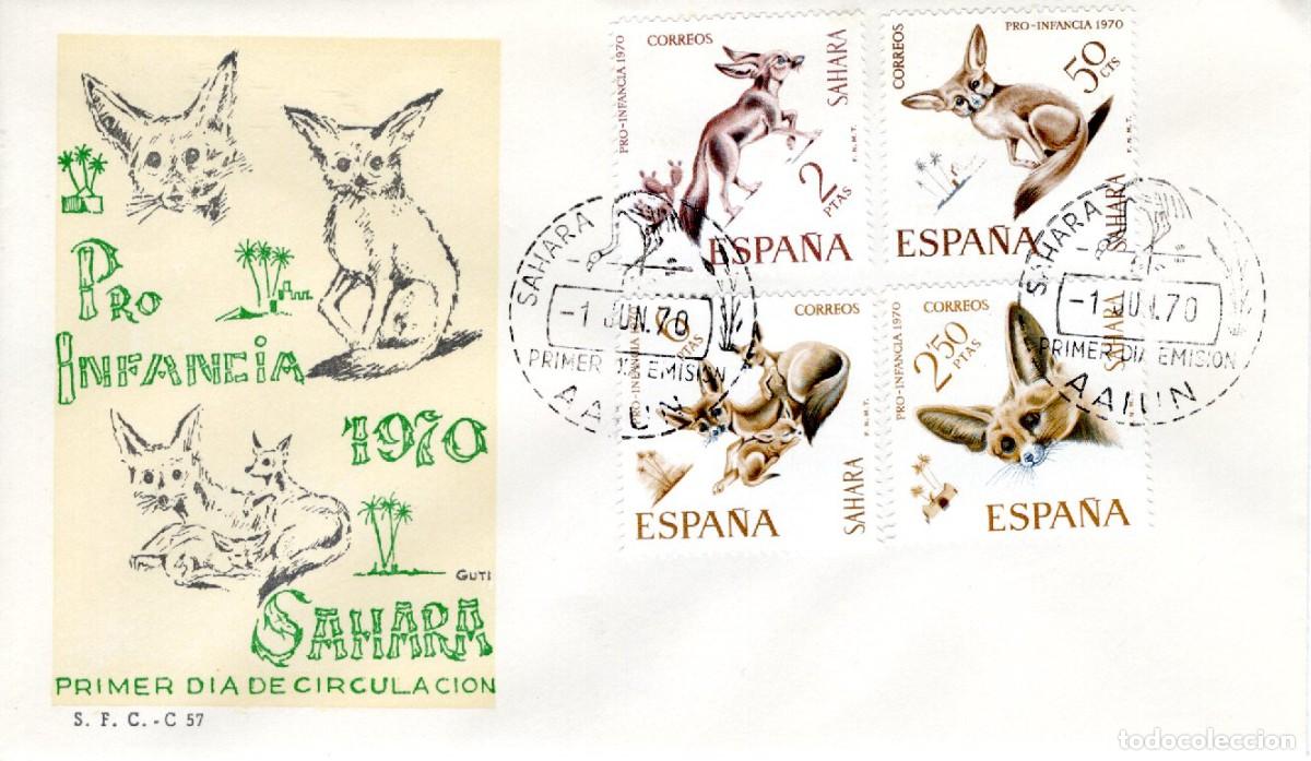 Selos: SC225 Sobre del primer d&iacute;a no circulado SAHARA a&ntilde;o 1970 v.c. 3.25 &euro;