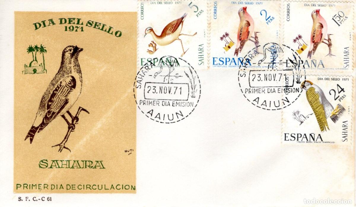 Selos: SC229 Sobre del primer d&iacute;a no circulado SAHARA a&ntilde;o 1971 v.c. 4.75 &euro;