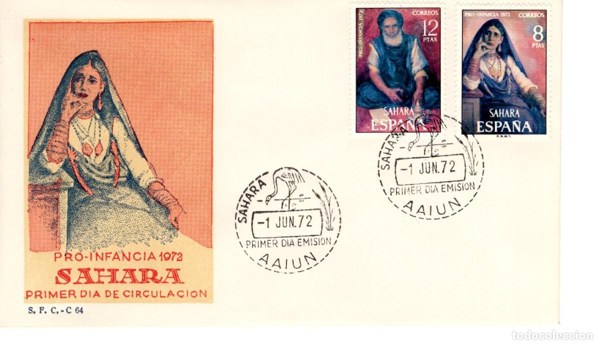 Selos: SC231 Sobre del primer d&iacute;a no circulado SAHARA a&ntilde;o 1972 v.c. 2.60 &euro;