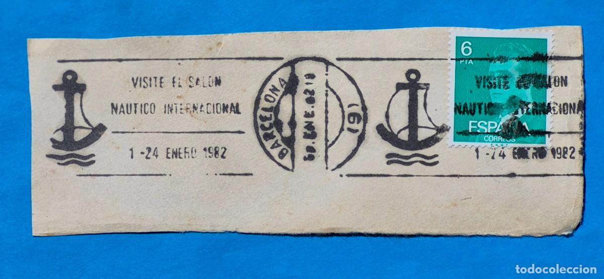 Sellos: MATASELLOS RODILLO-VISITEN EL SALON NAUTICO INTERNACIONAL-BARCELONA 1982