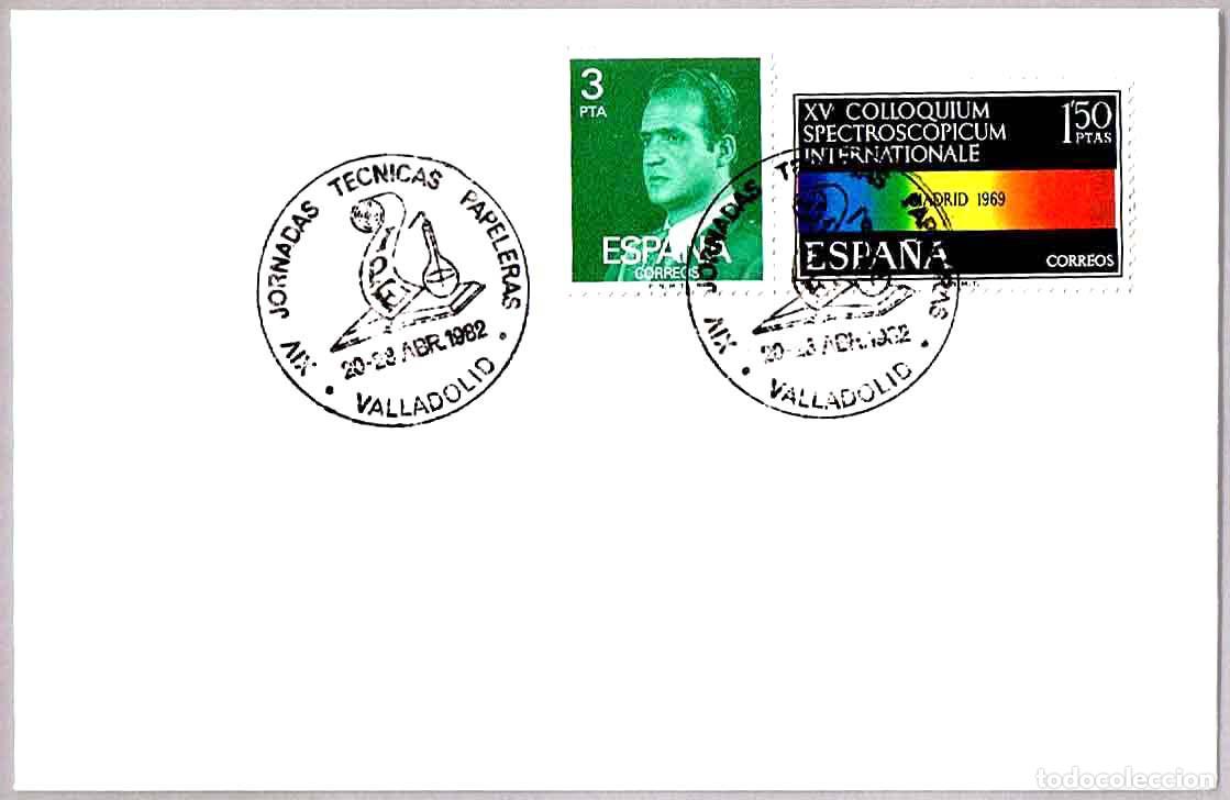 Sellos: Matasellos XIV JORNADAS TECNICAS PAPELERAS. Valladolid 1982