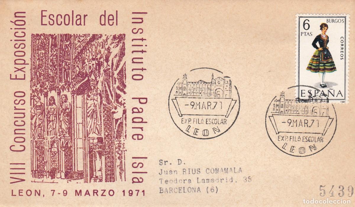 Sellos: MATASELLOS EXPOSICI&Oacute;N FILAT&Eacute;LICA ESCOLAR - LE&Oacute;N 1971