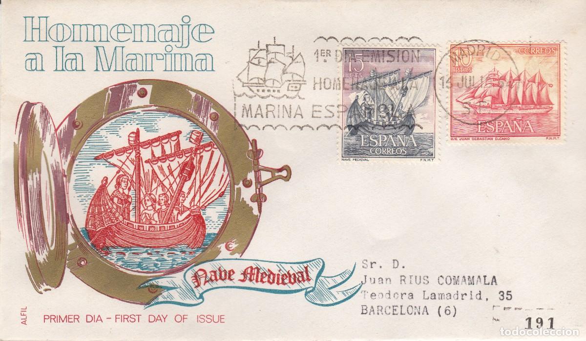 Sellos: MARTASELLOS SPD - PRIMER D&Iacute;A - HOMENAJE A LA MARINA ESPA&Ntilde;OLA