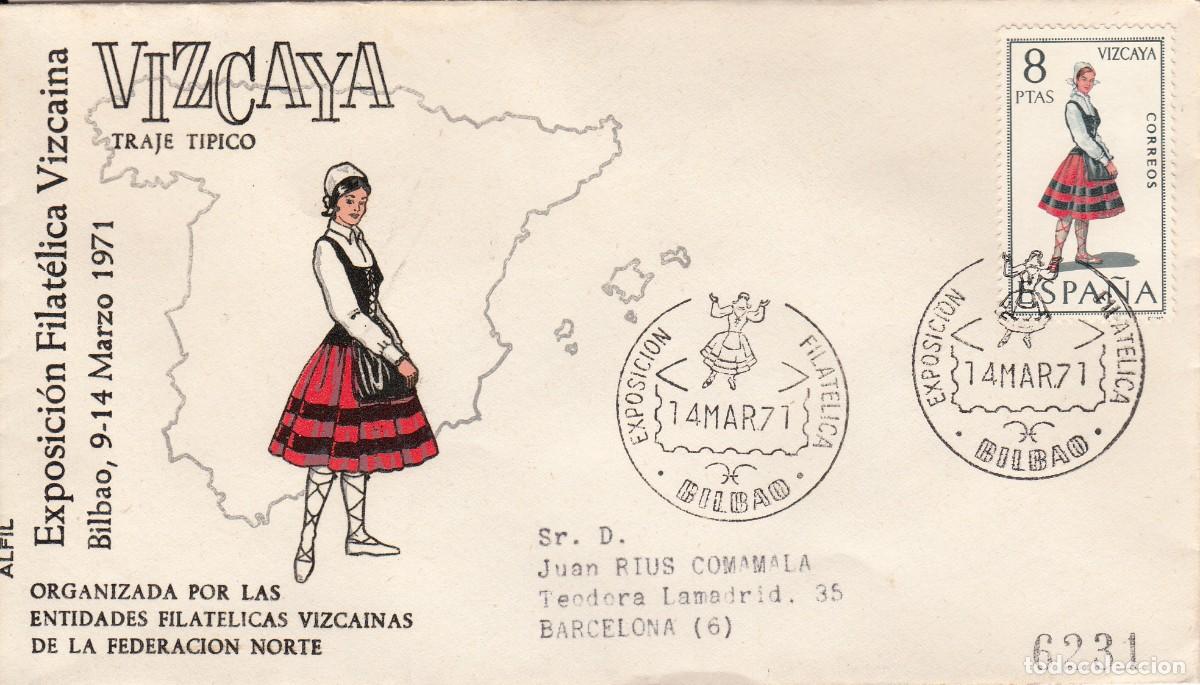 Sellos: MATASELLOS EXPOSICI&Oacute;N FILAT&Eacute;LICA - BILBAO - 1971